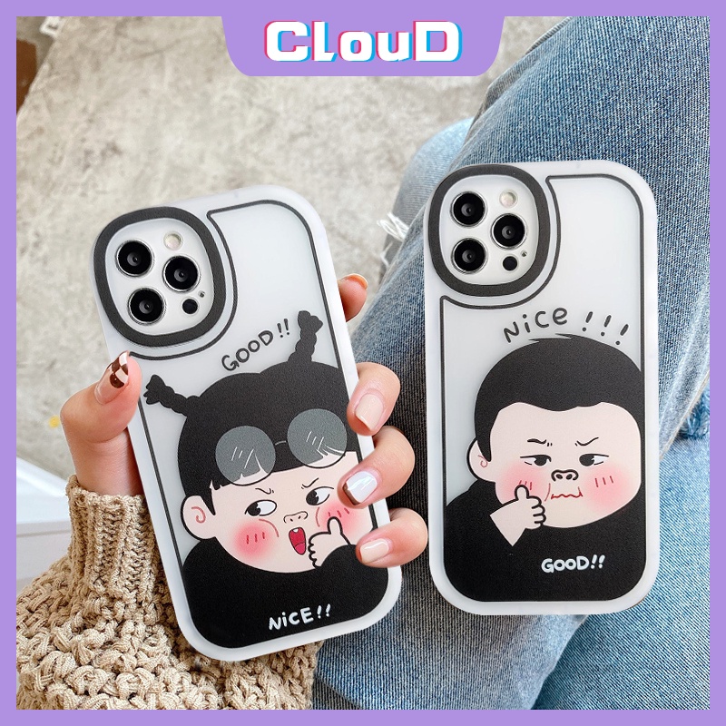 Lovely Casing Ponsel Realme C53 C15 C35 C25Y C20 C11 2021 6s C21Y Narzo 50A Prime 20Pro 5S 6i C3 8 8pro 5 5i 7 6 C11 C21Y C31 7i C17 C20A Pasangan Cowok Cewek Soft Tpu Shockproof Case