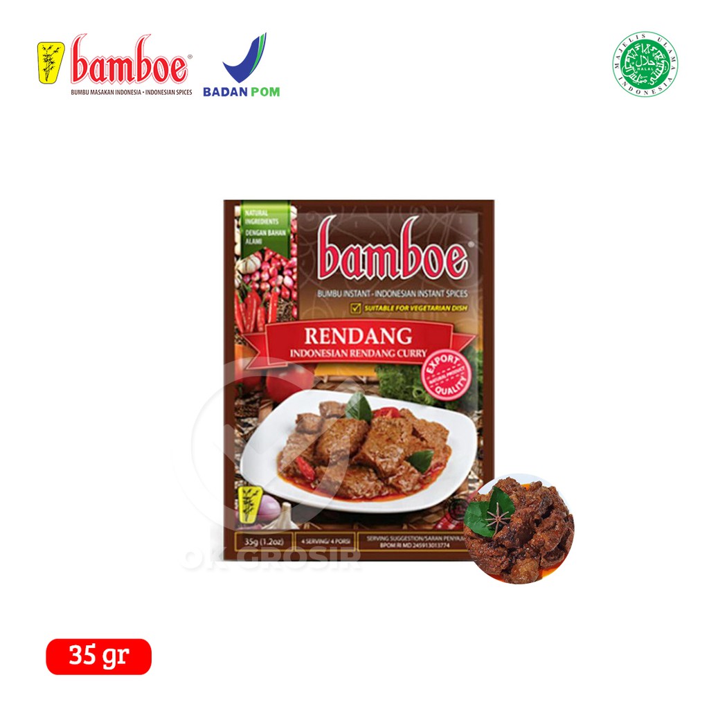 

Bamboe Bumbu Rendang / Bumbu Instan (35 gr)