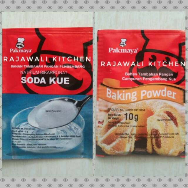 Baking Powder Soda Kue Pakmaya Bahan Pengembang Kue Shopee Indonesia