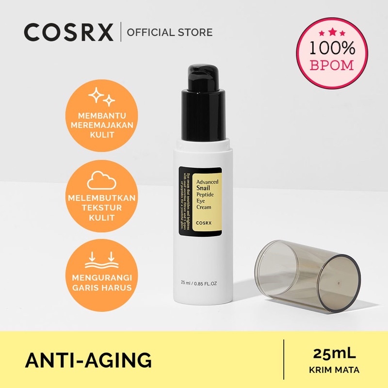 (exp 2025) COSRX (langsung dari korea) Advanced Snail Peptide Eye Cream Skin Care - 25 ML (Krim mata
