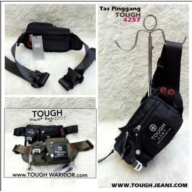 Tas pinggang waistbag pria/wanita original tough 4257