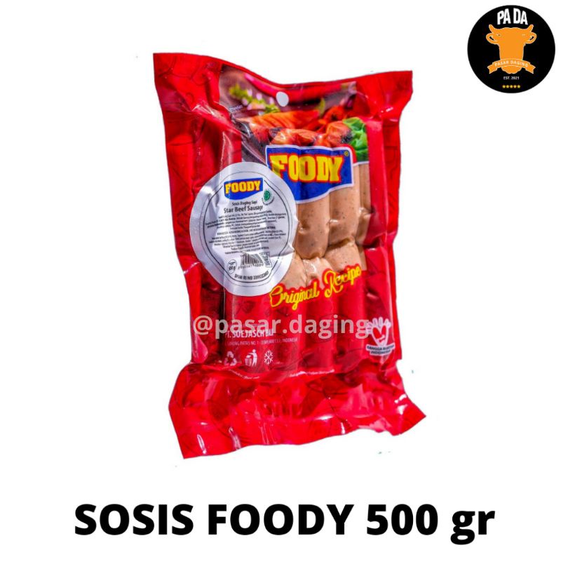 

SOSIS FOODY/STAF BEEF SAUSAGE/500gr