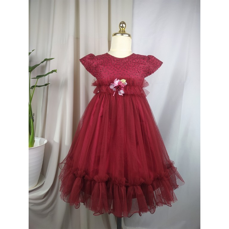 Dress Perempuan Dewasa Ders Kado Dres Minidress Baby Balita Gaung Gaun Rok Dhres Korean Style Anak 1