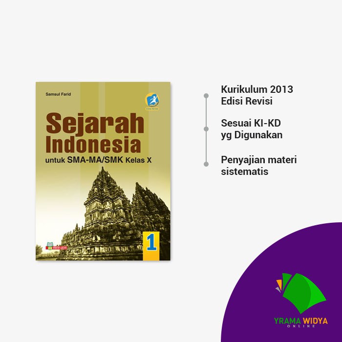 Yrama Widya - Buku Sejarah Indonesia untuk SMA-MA/SMK Kelas X