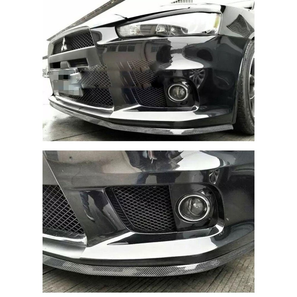 Stiker Carbon Fiber Anti Collision Strip Bumper Mobil 2.5 Meter Hitam