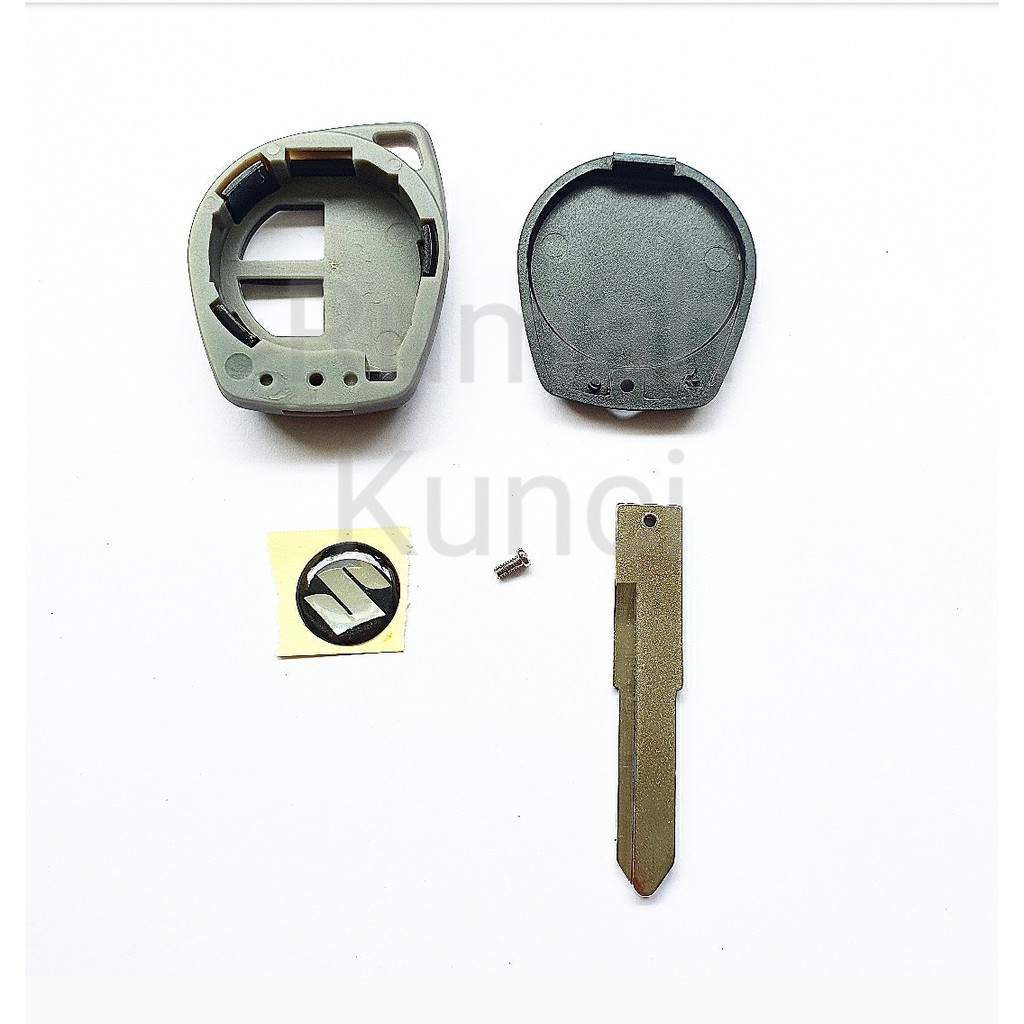 Casing Kunci Mobil Suzuki Ertiga + Logo + Pad Karet 2 Tombol OEM