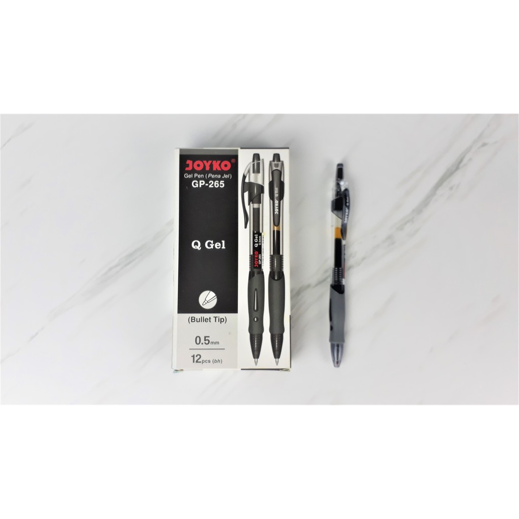 

(PAX)JOYKO Q GEL PEN PULPEN GP-265 (BULLET TIP) BALLPOINT - PENA JOYKO- Q GEL 0.5 MM
