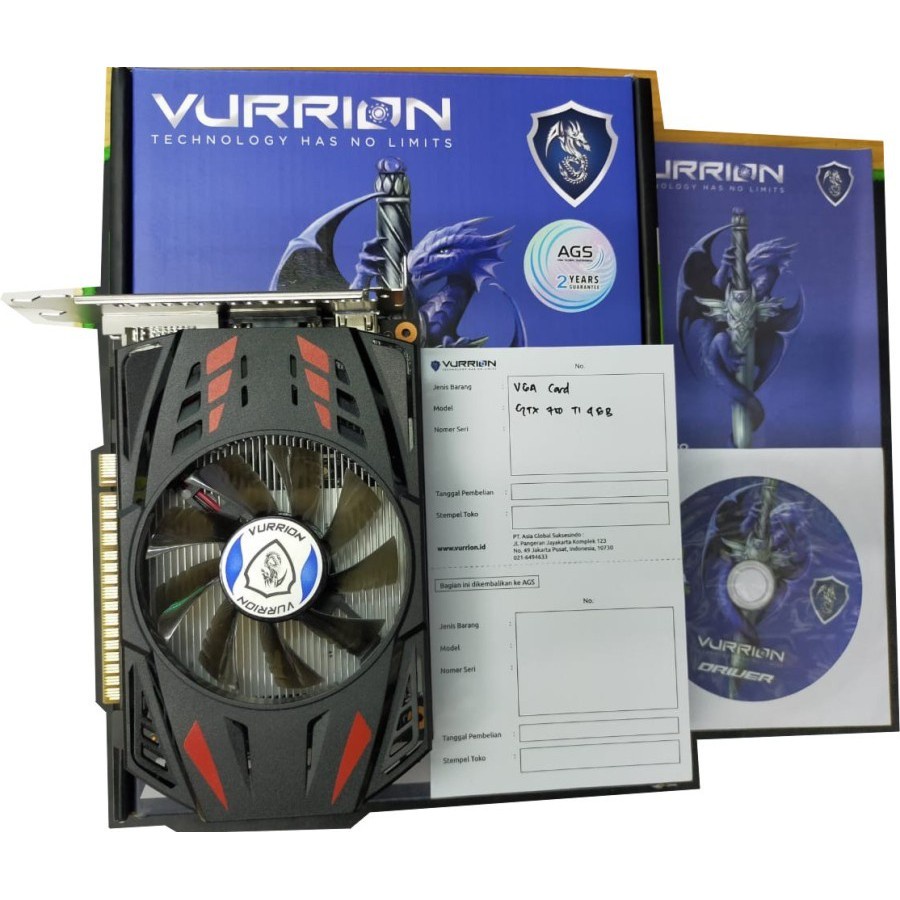 VGA VURRION GTX 750TI 4GB DDR5 128Bit GAMING VGA ORI NAMPOL BEST GAN