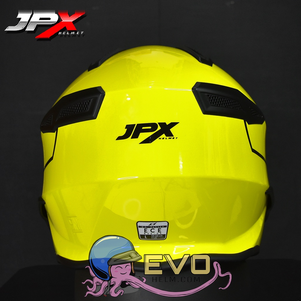 HELM JPX MX726R MOTIF R-03 XRIDE YELLOW ORIGINAL JPX MX 726R - ONGKIR TERMURAH 2KG