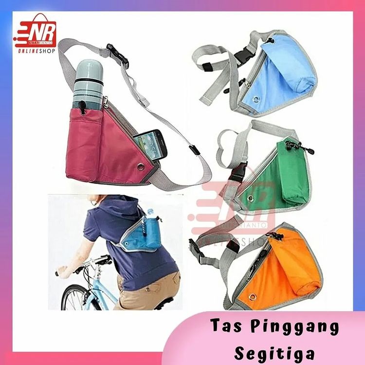 Tas Pinggang Segitiga / Tas Pinggang / Tas Olahraga / Sling Bag