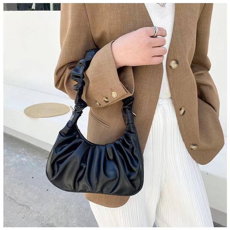 Shoulder Bag Tas Kerut Korean Style Wanita Fashion - Tas Selempang Kerut Wanita