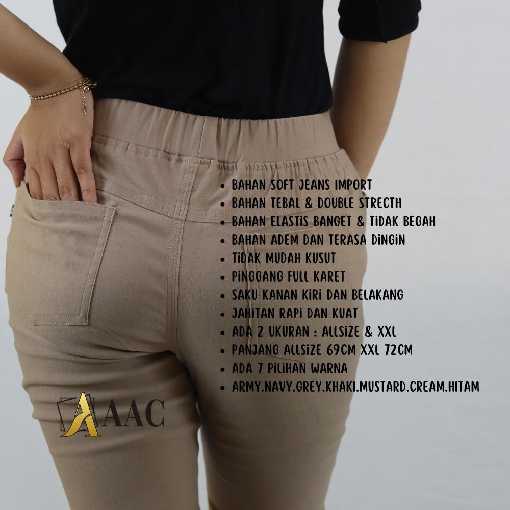 Celana Wanita 7/8 Bahan Tebal dan Stretch / Elizabeth Pants 7Per8