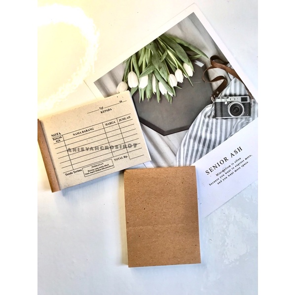 Nota mini kertas buram tanpa rangkap 1ply