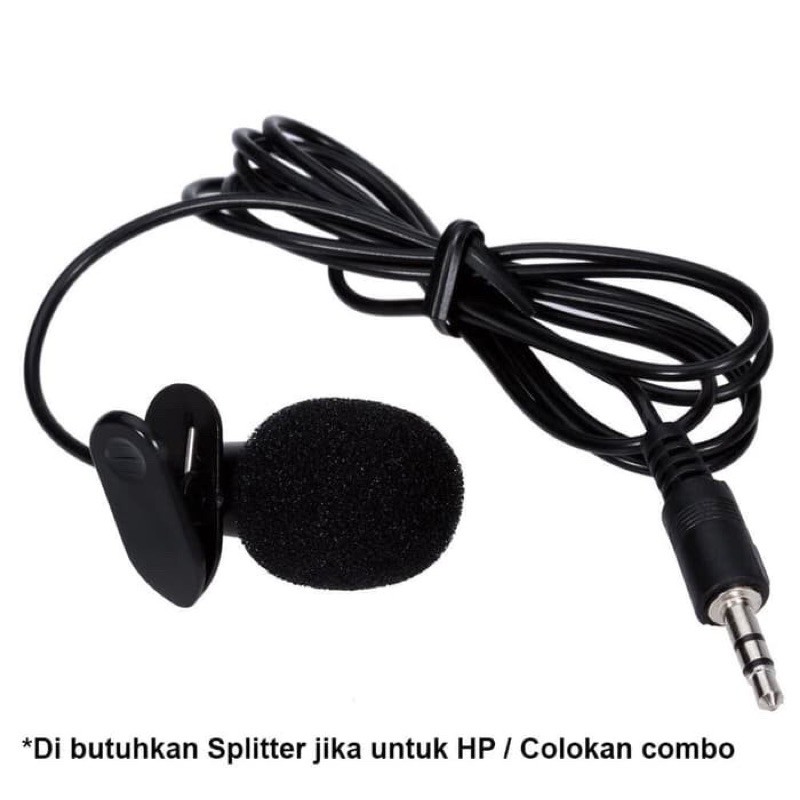 Paket Youtuber Vlogger Smule Rekaman ( Mic Clip On + Audio Splitter U)