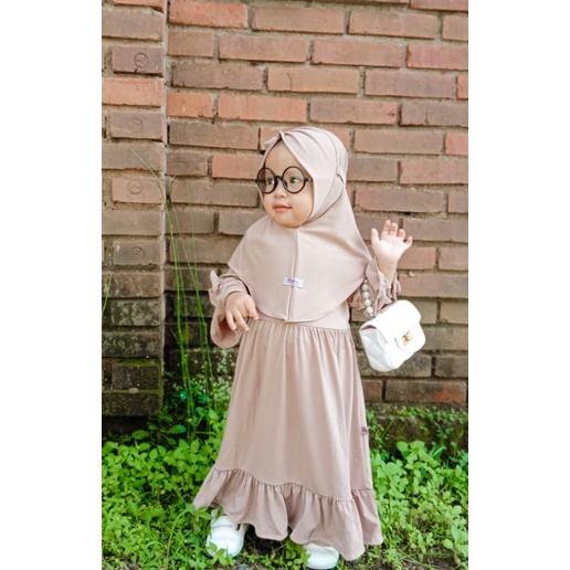 Gamis polos Baby & Kids| Gamis Anak Jersey Premium polos HQ Ratu Aisyah Stylish