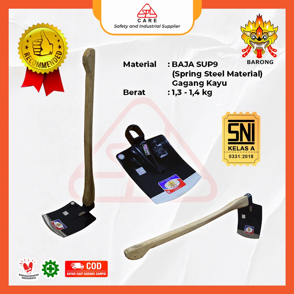 CANGKUL PERTANIAN, CANGKUL BAJA, CANGKUL BERKWALITAS TINGGI - CANGKUL BARONG