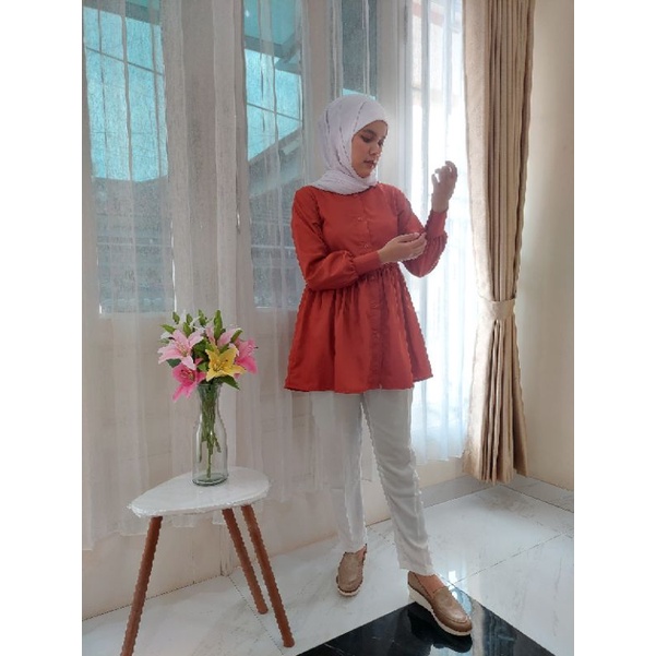 Khanza Blouse Teracota