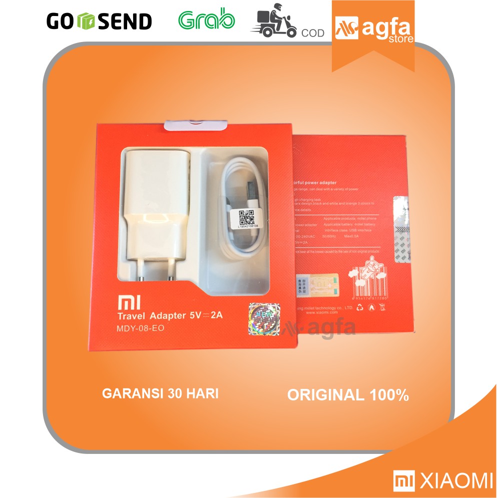 Charger Adaptor Casan Xiaomi Redmi Note 6 Pro Original 100