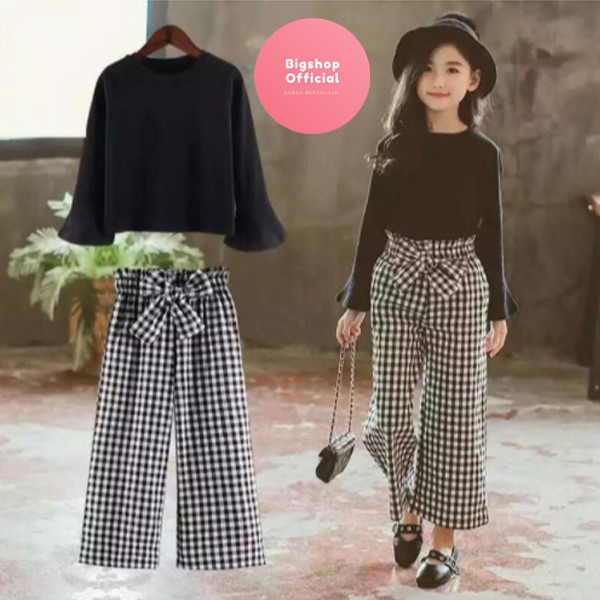 Baju Anak Korea Umur 4 5 6 7 Tahun TK Set Stelan Setelan 