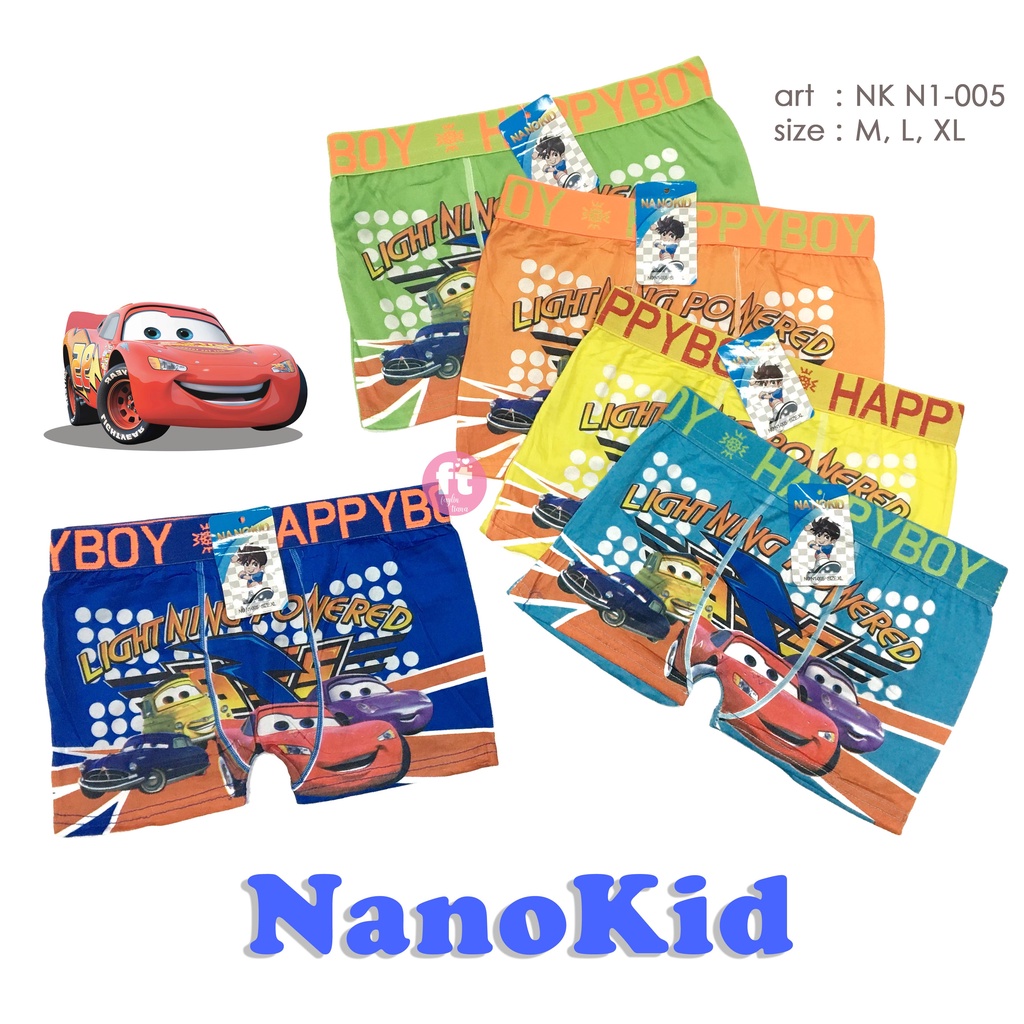 NANOKID | Celana Dalam Anak Segiempat / Boxer Anak Cowok / art NK N1