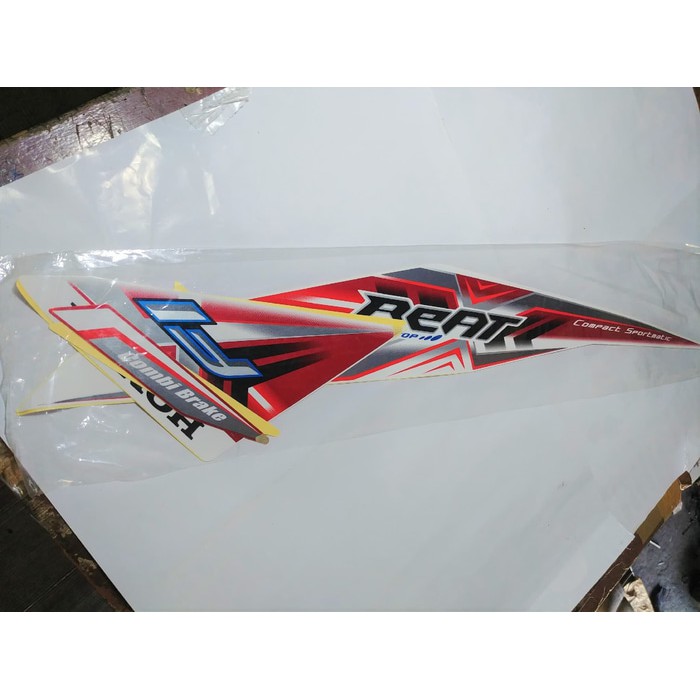 SALE -  Striping Lis Bodi &amp; Stiker Body Beat FI CBS ISS 2015 Putih Merah