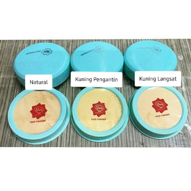 VIVA Cosmetics Face Powder Doos 25gr (Biru Muda)