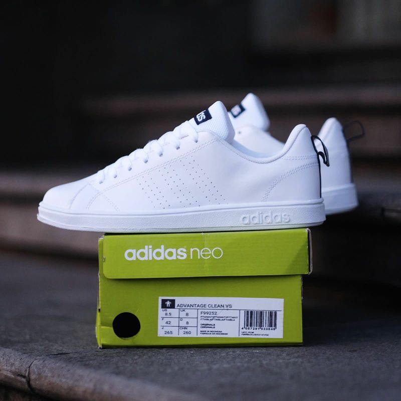 Sepatu full white adidas neo advantage original