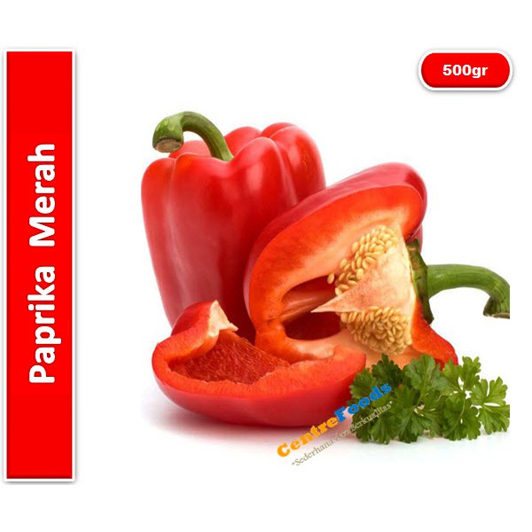 

Paprika Merah Fresh | Jabar [ Berat 0.5kg / 500gr ]