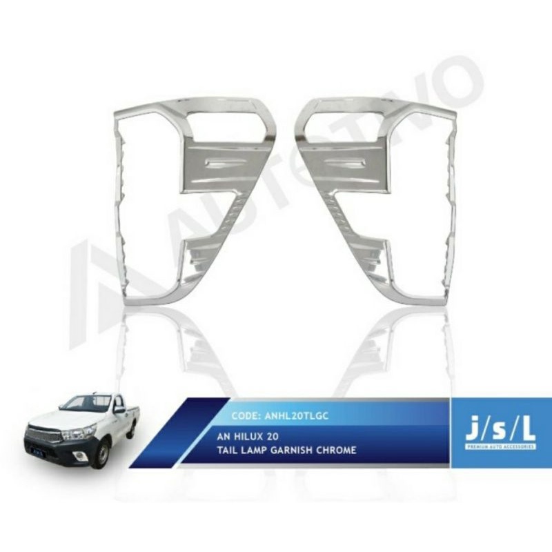 Garnish lampu belakang All New Hilux 2020 Chrome