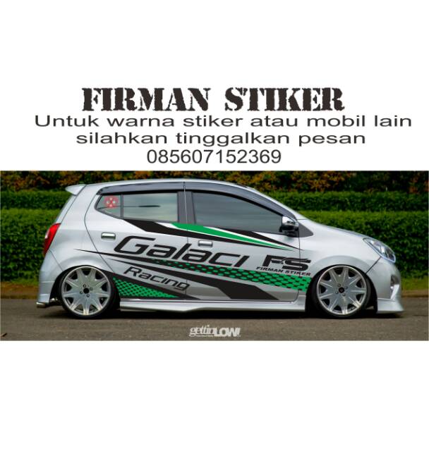 Stiker Mobil Ayla Agya Silver Fs1 Shopee Indonesia