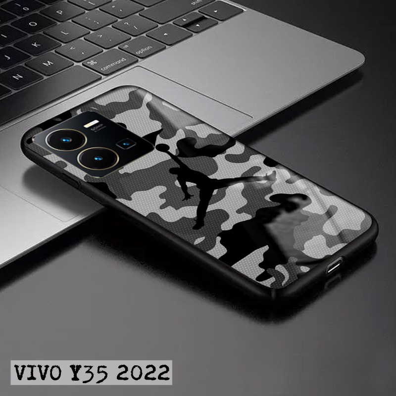 Softcase Glass Kaca VIVO Y35 2022 Terbaru [FC27] Case Motif VIVO Y35 2022 - Casing Hp VIVO Y35 2022 