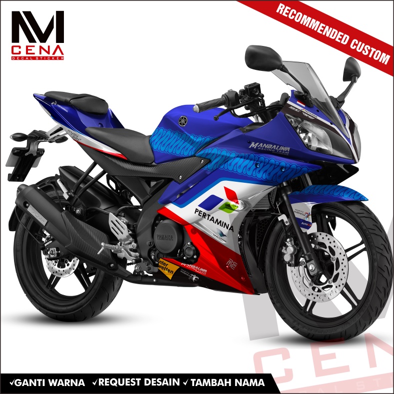 Decal Sticker Stiker Yamaha R15 V2 Full Body Custom Decal R15 V2 Motif mandalika
