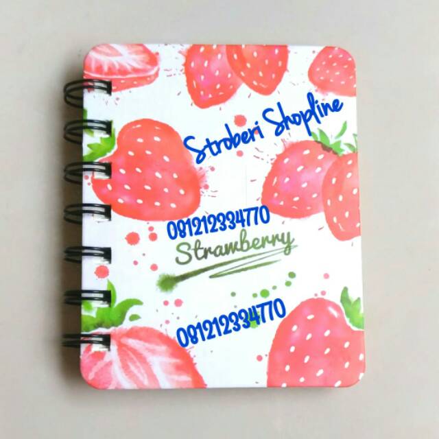 

Notes Spiral Strawberry (Uk. 10.5x8cm)