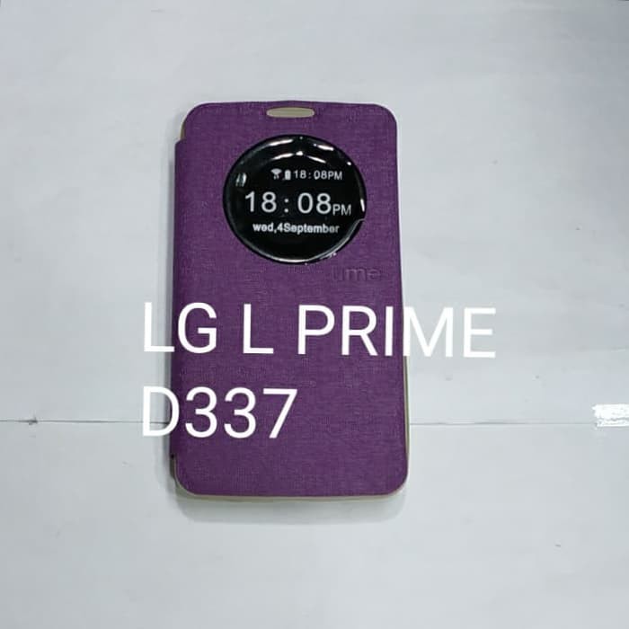 LG L PRIME / D337 sarung flip cover / sarung buku dompet mantul