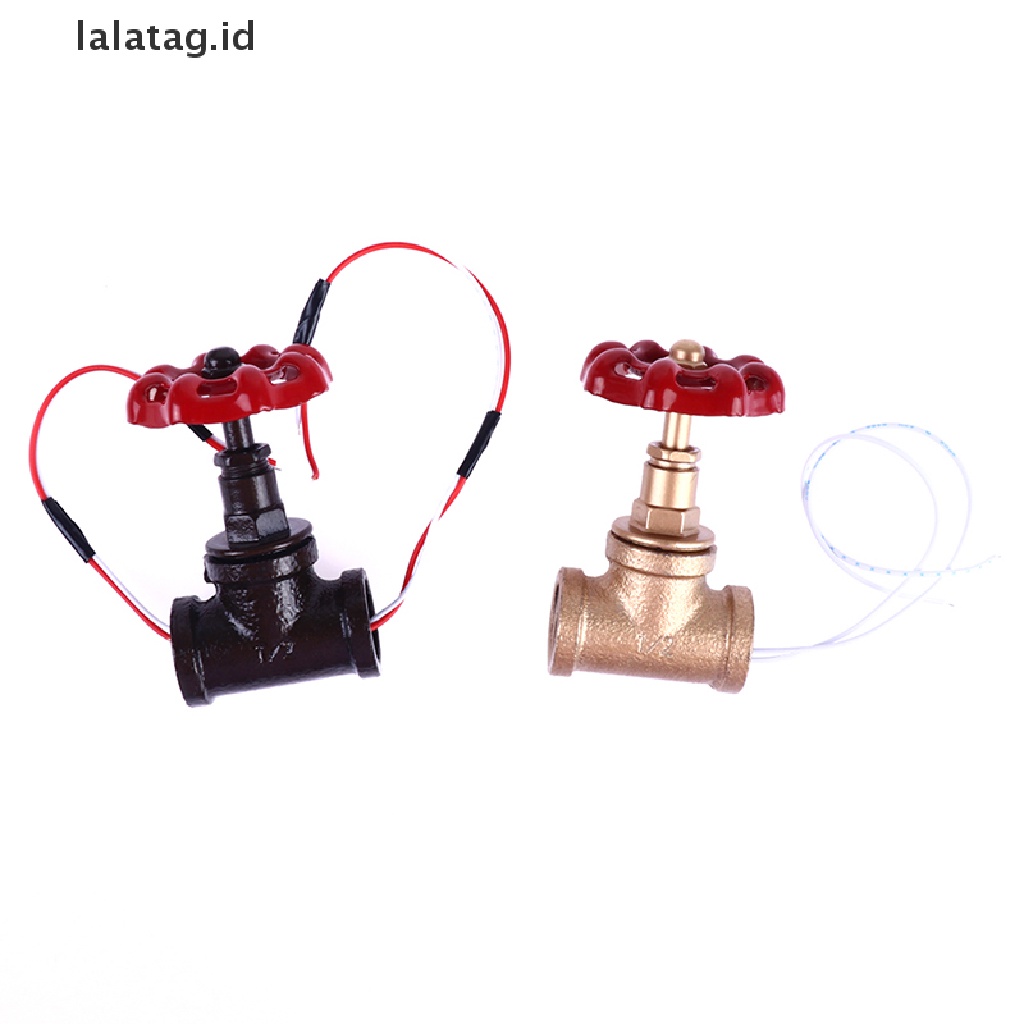 (Flyag) Katup Stop Switch Lampu 1 / 2 &quot;Dengan Kabel Untuk Pipa Air