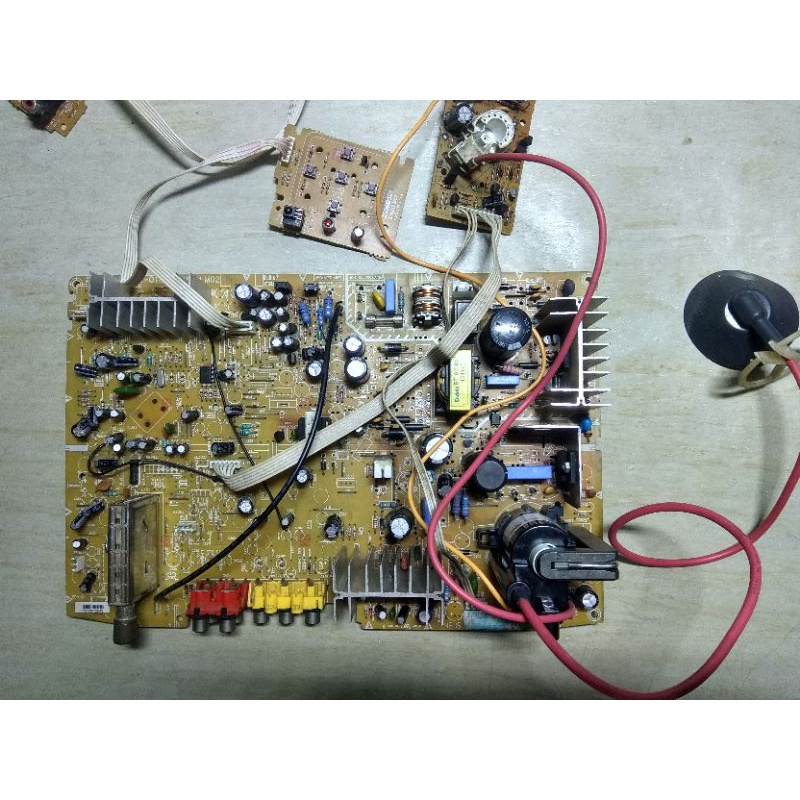 Mesin TV Polytron U slim 21 inch non EW