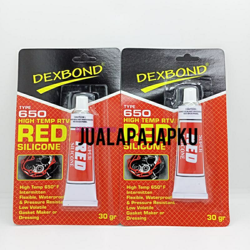 

LEM SILIKON DEXBOND RED HI TEMP RTV GASKET SILICONE RED MERAH