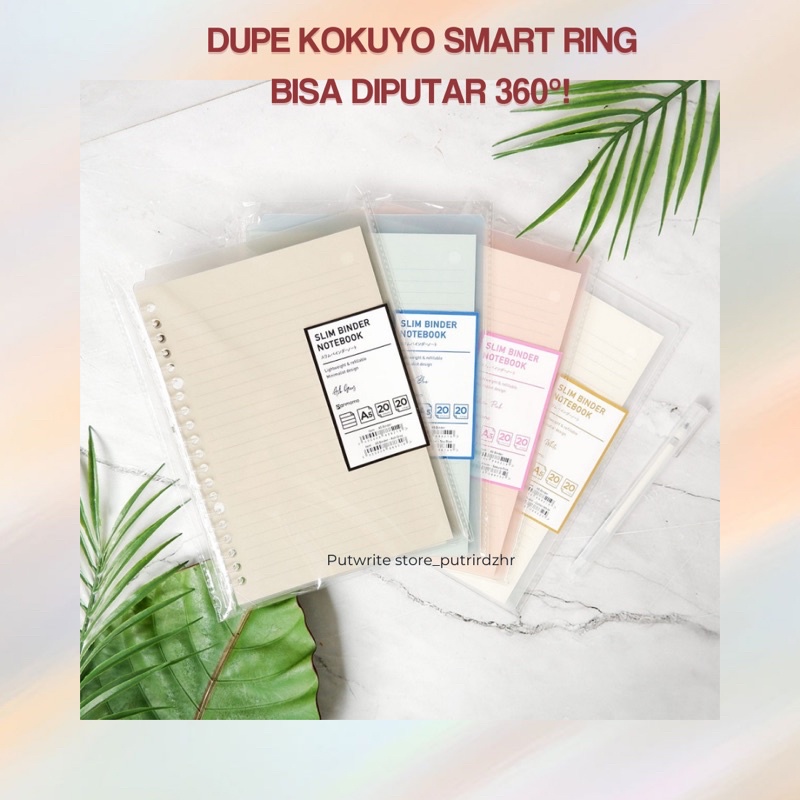 

Slim Smart Ring Binder Dilipat 360 Derajat Transparan B5 [ kokuy0 style ]