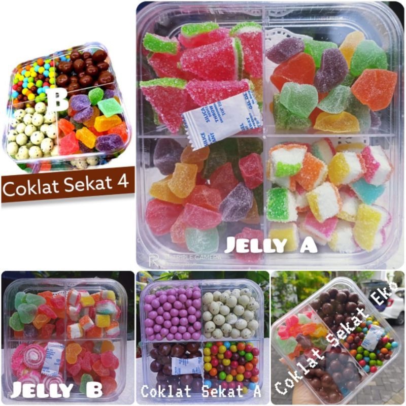 

coklat sekat 4 mix permen berat -/+ 500 gram