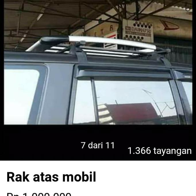 roof rak bagasi atas+croos bar mobil kijang merek sun rack