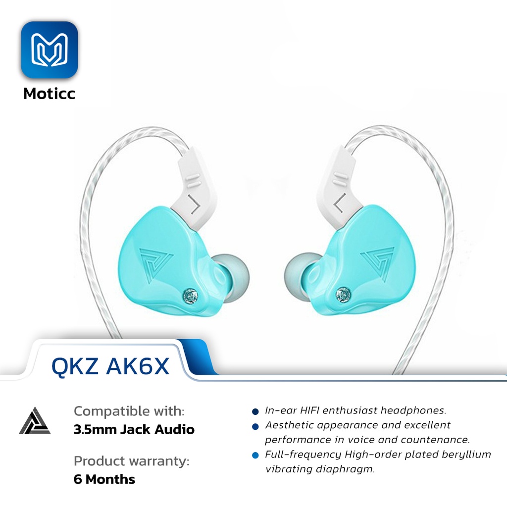 QKZ AK6-X Upgrade AK6 with Mic Earphone Subwoofer Sports Headset AK6X