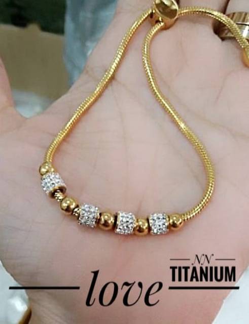 Titanium gelang serut 0309k