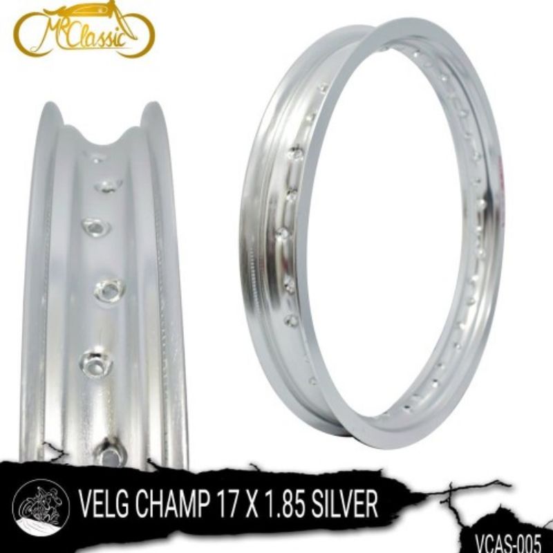 velg 185-17 silver merk champ
