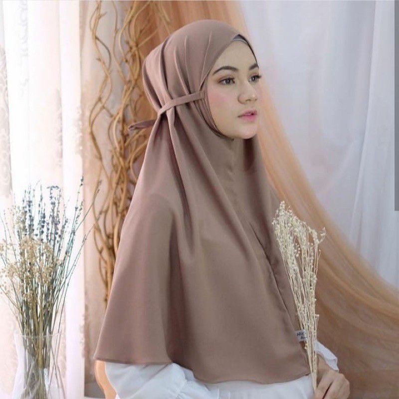 JILBAB BERGO MARYAM TALI NON PET UK.L/HIJAB INSTAN/ BERGO MARYAM  TALI NON PET  POLOS  DAN RENDA BAW
