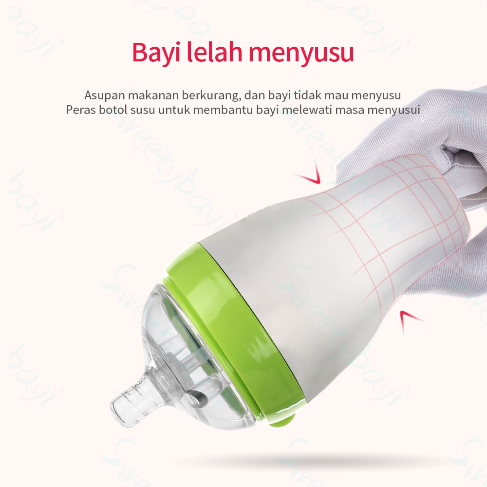 PIKO Bello Botol susu bayi Leher lebar Dengan Sedotan