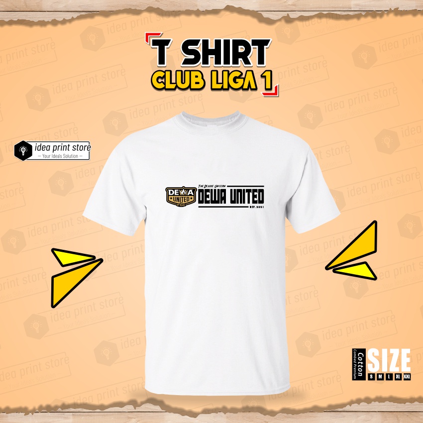 KAOS DEWA UNITED LIGA 1 BRI BAJU BOLA TSHIRT UNISEX IDEAPRINTSTORE