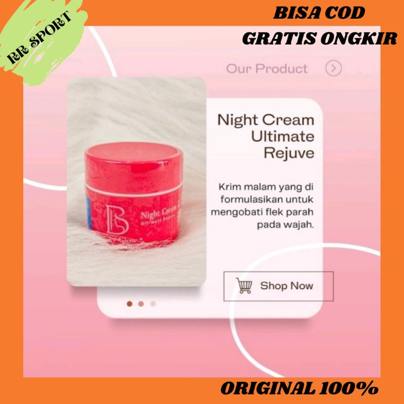 BG Skin Night Cream Ultimate Rejuve / Ultimate Rejuve BG / Cream Malam Ultimate Rejuve BG / Cream Fl