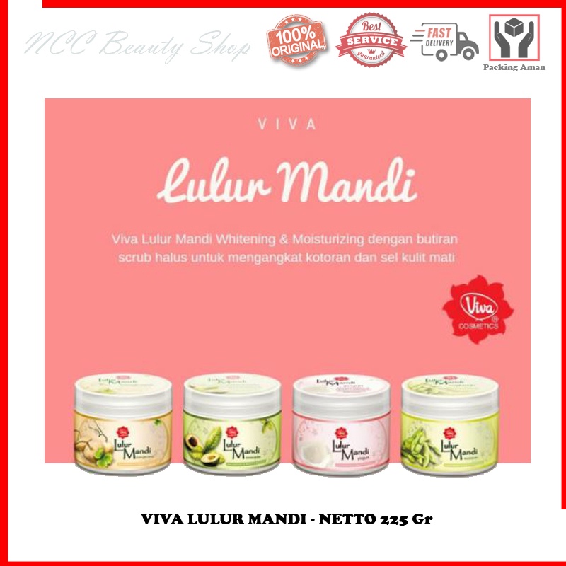 * NCC * Viva Lulur Mandi Brightening &amp; Moisturizing - Netto 225 gr