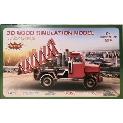 Puzzle Wooden 3D Konstruksi - Pazel Kayu Kendaraan - 3D Puzzle Mobil - Wooden Puzzle Engineering - Pazel DIY