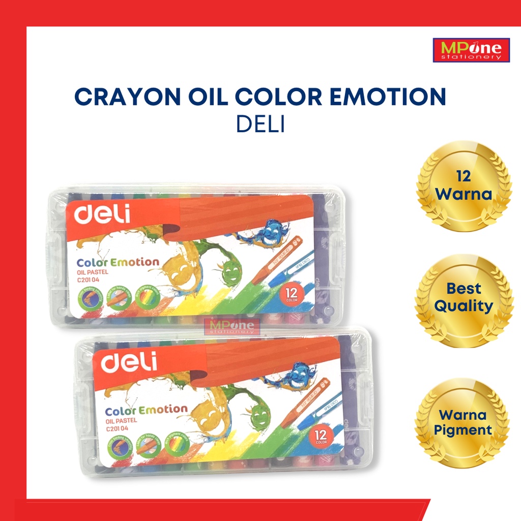 

Crayon Deli Color Emotion 12 Warna C20104 / Crayon Deli 12 Warna / Crayon Deli Pastel Oil